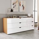 Ver imagem 1 de Cômoda Organizadora 150cm com 6 Gavetas 240821 Linha Porto Politorno