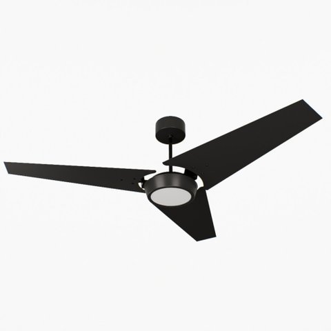 Ventilador de Teto Natuvent Callis Led 3 Pás Madeira Preto 4000k Branco Neutro, Luz Neutra 220v