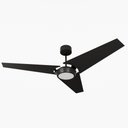 Ver imagem 1 de Ventilador de Teto Natuvent Callis Led 3 Pás Madeira Preto 4000k Branco Neutro, Luz Neutra 220v