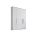 Ver imagem 1 de Guarda Roupa Casal 4 Portas e 3 Gavetas Moderni Plus Branco - Novo Horizonte