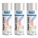 Ver imagem 1 de Kit C/ 3 Tinta Spray Super Color Metálico Prata 350ml