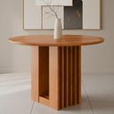 Ver imagem 2 de Mesa de Jantar Ariela 4 Lugares Redonda Tampo MDF 109x109cm Cinamomo Milani Movelaria