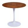 Mesa Saarinen Redonda Pau Ferro 124cm - Base Branca mgsaarinen - 1