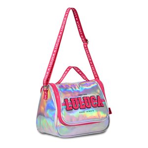 LANCHEIRA LULUCA BOLSA TÉRMICA ESCOLAR HOLOGRÁFICA MENINAS