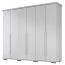Ver imagem 1 de Guarda Roupa Casal 6 Portas 5 Gavetas Rest 273 cm Branco Absoluto Zanz