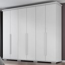 Ver imagem 2 de Guarda Roupa Casal 6 Portas 5 Gavetas Rest 273 cm Branco Absoluto Zanz