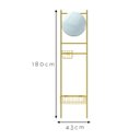 Ver imagem 3 de Escada Tali Multiuso Epic Dourada com Cestos PG 190x45cm