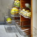 Ver imagem 4 de Gaveta 37cm Deslizante Aramada com Corrediça para Cozinha Multiuso Fruteira com Trilho para Frutas