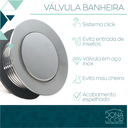 Ver imagem 6 de Ralo Banheira Jacuzzi Hidromassagem Tampa Plug Click 1 1/2