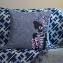 Ver imagem 3 de Kit com 2 Capas para Almofadas Decorativas Africana