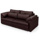 Ver imagem 7 de Sofá Retrátil para Sala de Estar 3 Lugares 215cm Riza S03 Couro Caramelo - Lyam Decor
