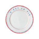 Ver imagem 1 de Prato Raso de Porcelana C'est La Vie - Casa Toco