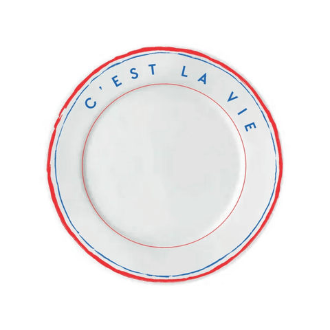 Prato Raso de Porcelana C'est La Vie - Casa Toco