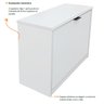 Sapateira Prateleira Suspensa Olga 610 Mm Branca Uma Porta - 4