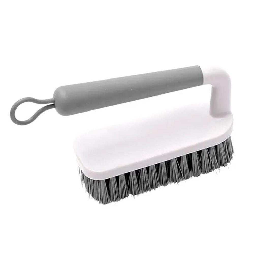 Escova para Lavar Piso Roupa Calçado Flow Bege ou Escovão Cerdas Resistentes Anatômico