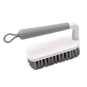 Escova para Lavar Piso Roupa Calçado Flow Bege ou Escovão Cerdas Resistentes Anatômico
