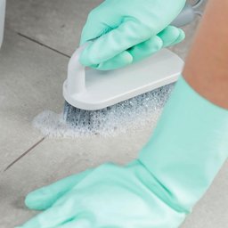 Escova para Lavar Piso Roupa Calçado Flow Bege ou Escovão Cerdas Resistentes Anatômico - 3