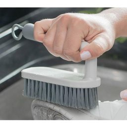 Escova para Lavar Piso Roupa Calçado Flow Bege ou Escovão Cerdas Resistentes Anatômico - 7