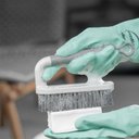 Ver imagem 2 de Escova para Lavar Piso Roupa Calçado Flow Bege ou Escovão Cerdas Resistentes Anatômico