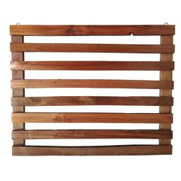 Painel de Madeira para Flores Plantas com 5 Vasos Movéis - 6