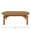 Ver imagem 7 de Mesa de Centro Oval para Sala de Estar e Escritório Decoração Oblonga Lizz Casa D