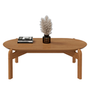 Ver imagem 2 de Mesa de Centro Oval para Sala de Estar e Escritório Decoração Oblonga Lizz Casa D