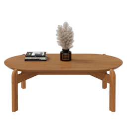 Mesa de Centro Oval para Sala de Estar e Escritório Decoração Oblonga Lizz Casa D - 2 Mesa de Centro Oval para Sala de Estar e Escritório Decoração Oblonga Lizz Casa D - 2