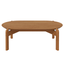 Ver imagem 4 de Mesa de Centro Oval para Sala de Estar e Escritório Decoração Oblonga Lizz Casa D