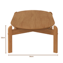 Ver imagem 6 de Mesa de Centro Oval para Sala de Estar e Escritório Decoração Oblonga Lizz Casa D