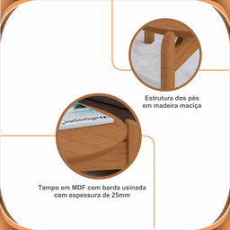 Mesa de Centro Oval para Sala de Estar e Escritório Decoração Oblonga Lizz Casa D - 8 Mesa de Centro Oval para Sala de Estar e Escritório Decoração Oblonga Lizz Casa D - 8