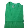 Roupão de Banho Adulto Atoalhado Algodão Manga 3/4 Bolso Verde M - 2