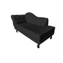 Ver imagem 4 de Recamier Decorativo Divã Amsterdã 147cm Lado Direito Couro Preto