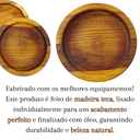 Ver imagem 4 de Kit Xicaras + Pires Madeira Mesa Posta Café
