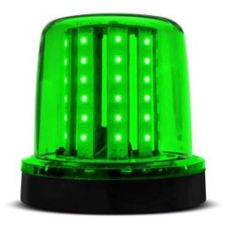 Sinalizador LED Bivolt 54 LEDs Sem Imã- Autopoli Verde 12/24V 54 LEDs - 1