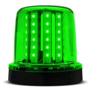 Sinalizador LED Bivolt 54 LEDs Sem Imã- Autopoli Verde Bivolt 54 LEDs