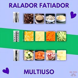 Ralador Fatiador Multiuso 3 em 1 Manual Queijo Graos Nozes Chocolate Laminas Inox Manivela Giratoria - 9