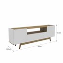 Ver imagem 3 de Rack para TV até 65 Polegadas 182cm 3 Portas Porto Belo