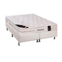 Ver imagem 1 de Cama Box King: Colchão Molas Pocket Ensacadas Castor Kingdom Aloe Vera + Base Branco(193x203)
