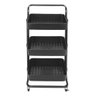 Carrinho Organizador 3 Prateleiras Preto - 4