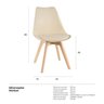 Kit 4 Cadeiras Leda - Nude - 8