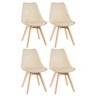 Kit 4 Cadeiras Leda - Nude - 1