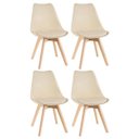 Ver imagem 1 de Kit 4 Cadeiras Leda - Nude
