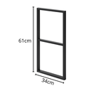 Ver imagem 7 de 2 Prateleira Industrial Suporte Retangular Aba Meio 30x100cm