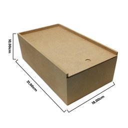 Embalagem Madeira Mdf - 31cm X 18cm - 5