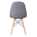 Ver imagem 4 de Conjunto de Mesa Eames 90cm Preto + 6 Cadeiras Estofadas Eiffel Botonê Cinza Escuro