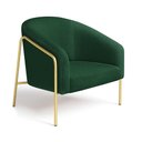 Ver imagem 2 de Poltrona Sala Industrial Alta Dourado Stella Bouclê D03 - D’Rossi