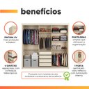Ver imagem 5 de Guarda Roupas Casal 3 Portas de Correr Reflecta com LED 4 Gavetas Flex Eva