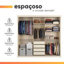 Ver mais imagens de Guarda Roupas Casal 3 Portas de Correr Reflecta com LED 4 Gavetas Flex Eva
