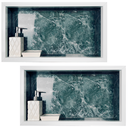 Ver imagem 4 de Nicho Porcelanato Cinza Alicante Polido 02 Unidades 60x32cm