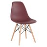 Conjunto de Mesa de Vidro Eames 100cm + 4 Cadeiras Eiffel Dsw Marrom - 2